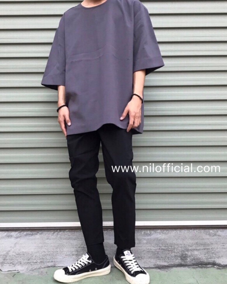 韓國 彈性 素色 九分 彈性褲