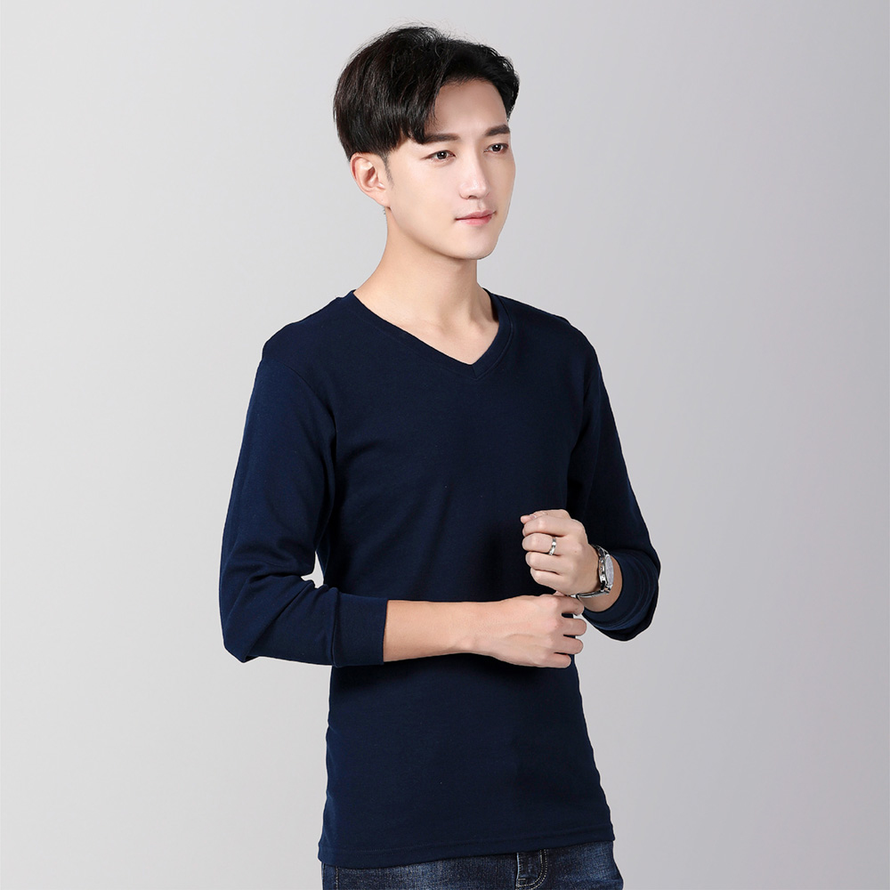 【HENIS】重磅純棉-韓版百搭長T