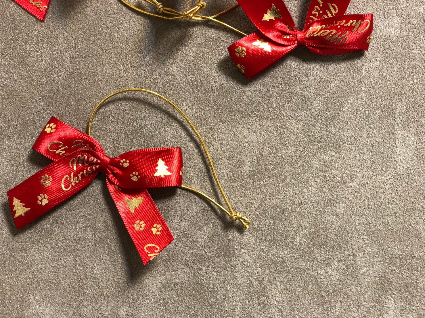 聖誕包裝/蝴蝶結+金色鬆緊繩