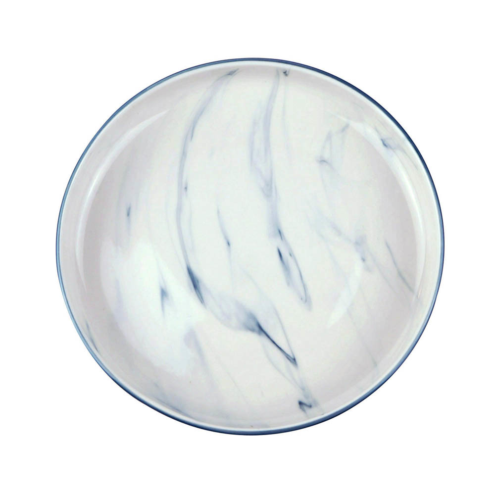 北歐渲染水墨大理石8吋深盤