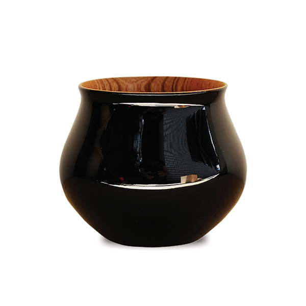 安清式木器杯(漆) 黑x原木