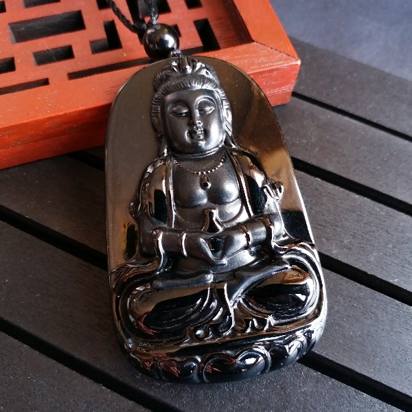 【已結緣】J1170 墨翠觀音吊墜