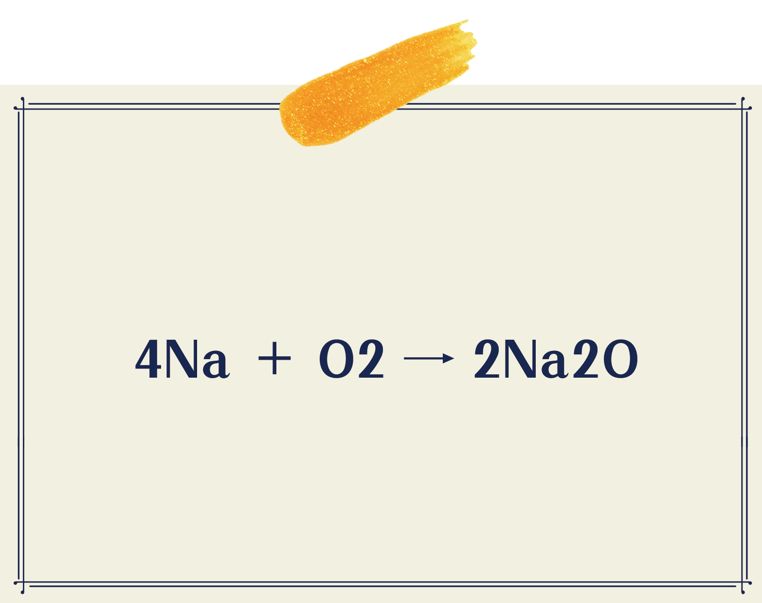 4Na+O2=2Na2O