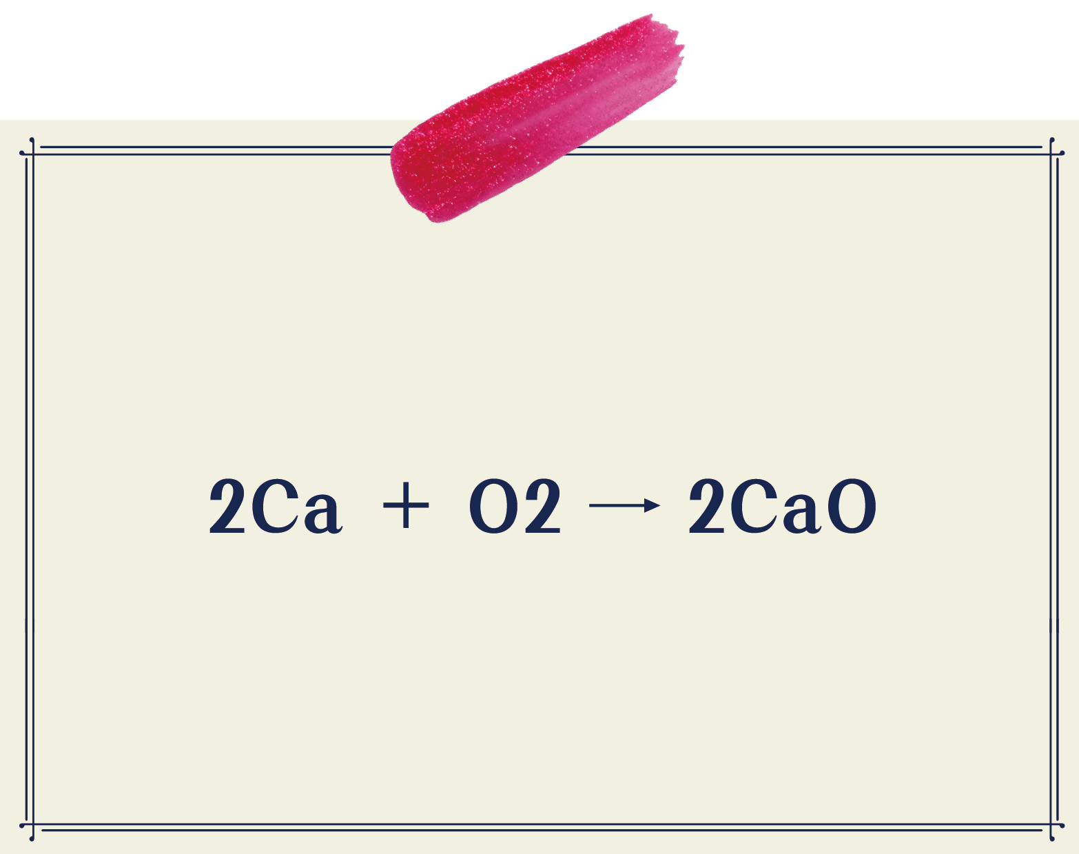 2Ca+O2=2CaO