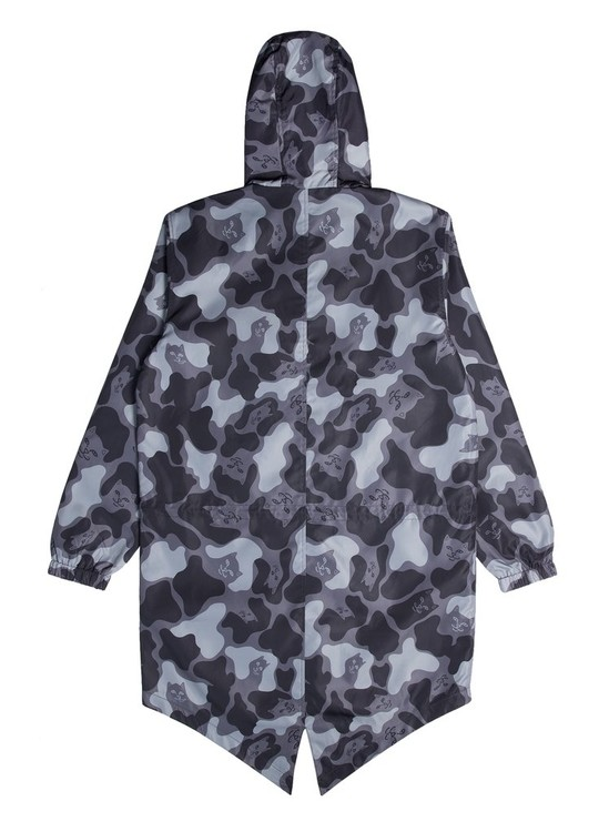 RIPNDIP NERM CAMO FISHTAIL PARKA (BLACKOUT CAMO) 魚尾大衣