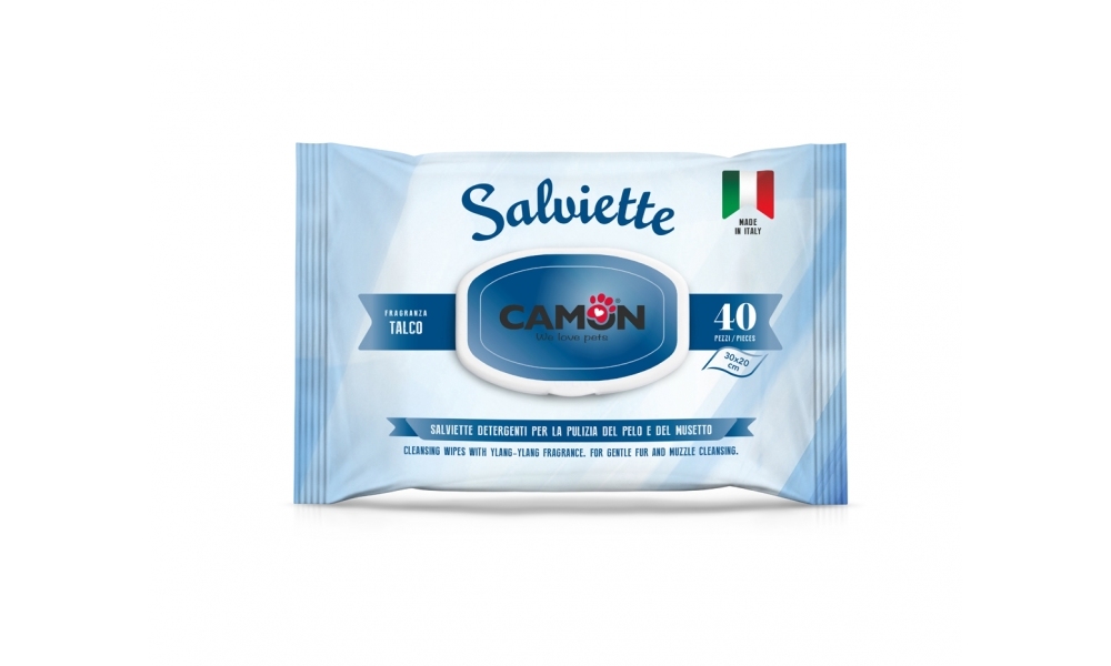 意大利 Camon 爽身粉味濕紙巾 40pcs