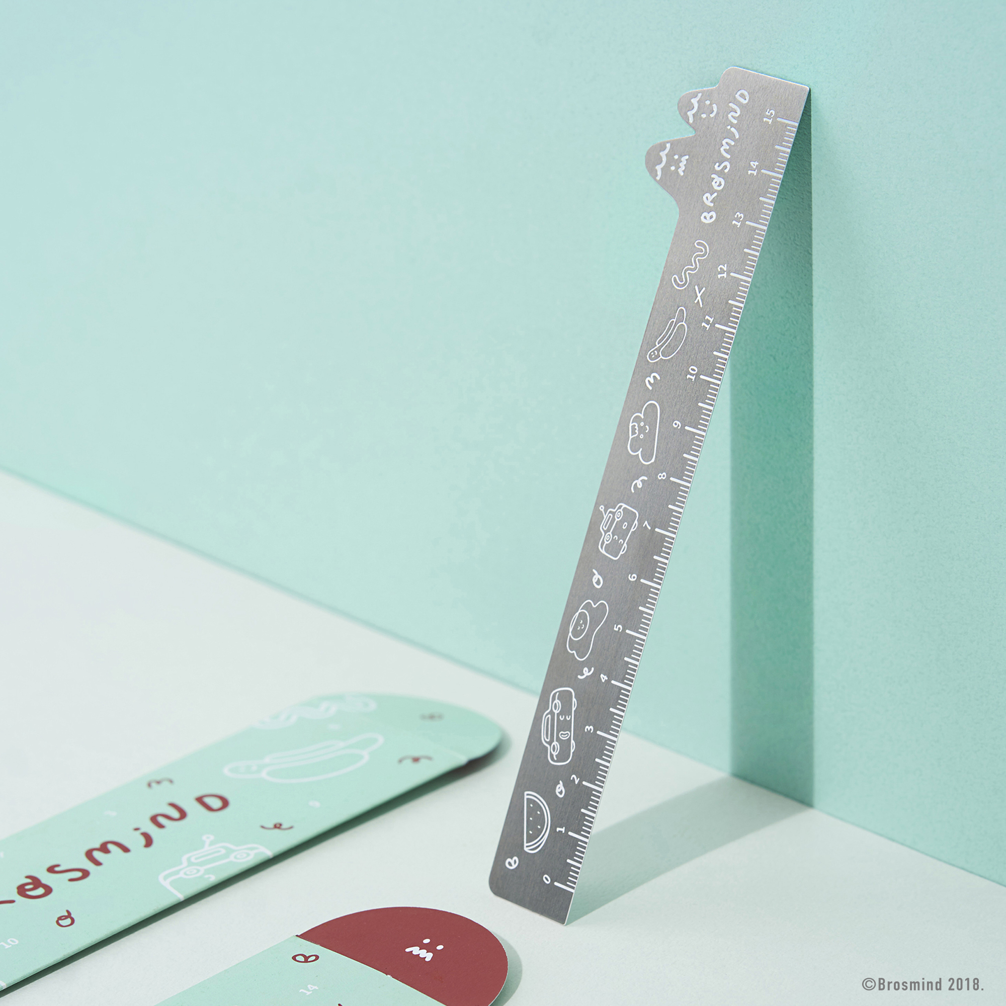 brosmind,文具,造型尺,金屬,客製化,cozu