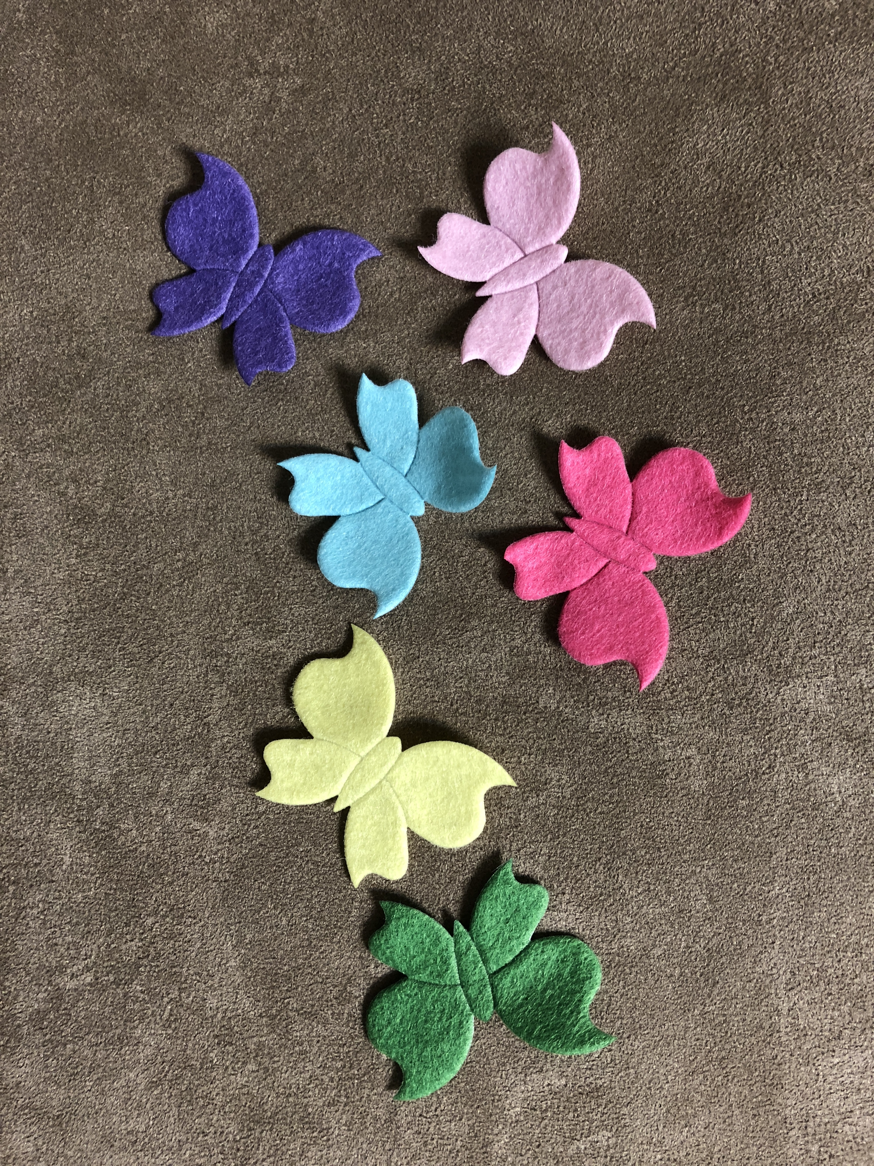 蝴蝶造型 硬質不織布