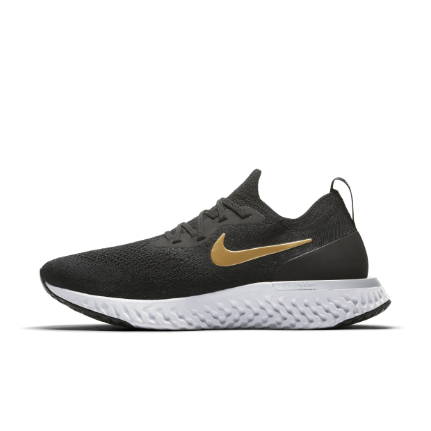 nike react black and gold