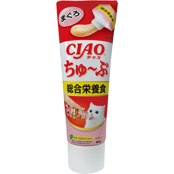 任選[$105/3]日本CIAO - 唧唧綜合營養 吞拿魚醬80G