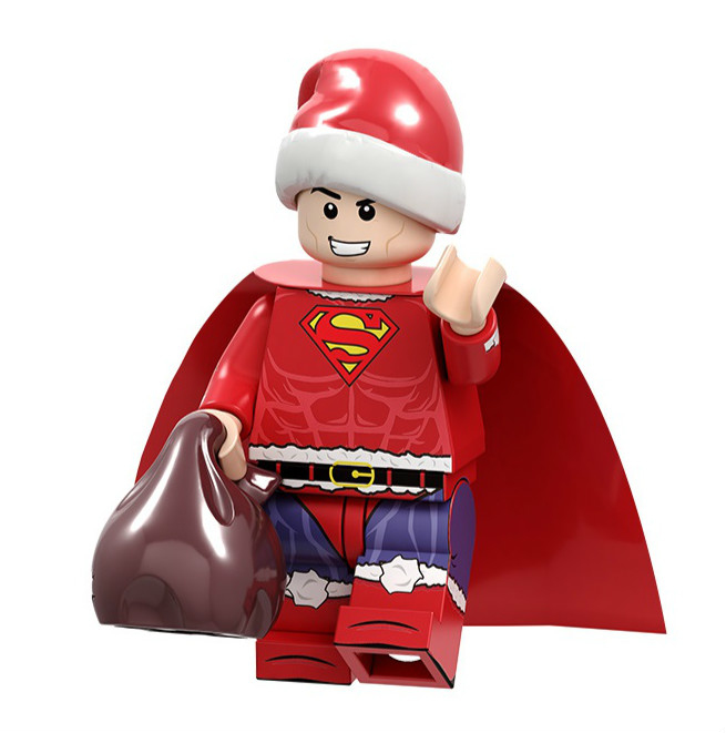 Buy 3 Get 34% Off - 01 Big Bricks Custom Christmas Superman Marvel DC SuperHeroes Minifigures Toy Mini figure Minifigs Fit Lego Blocks P1645