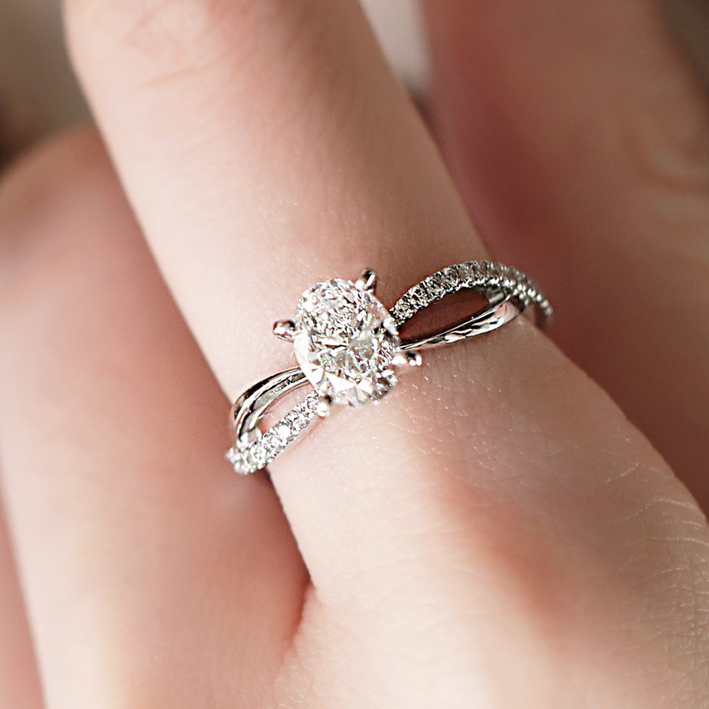 向星光許願 — GIA1克拉橢圓形鑽戒