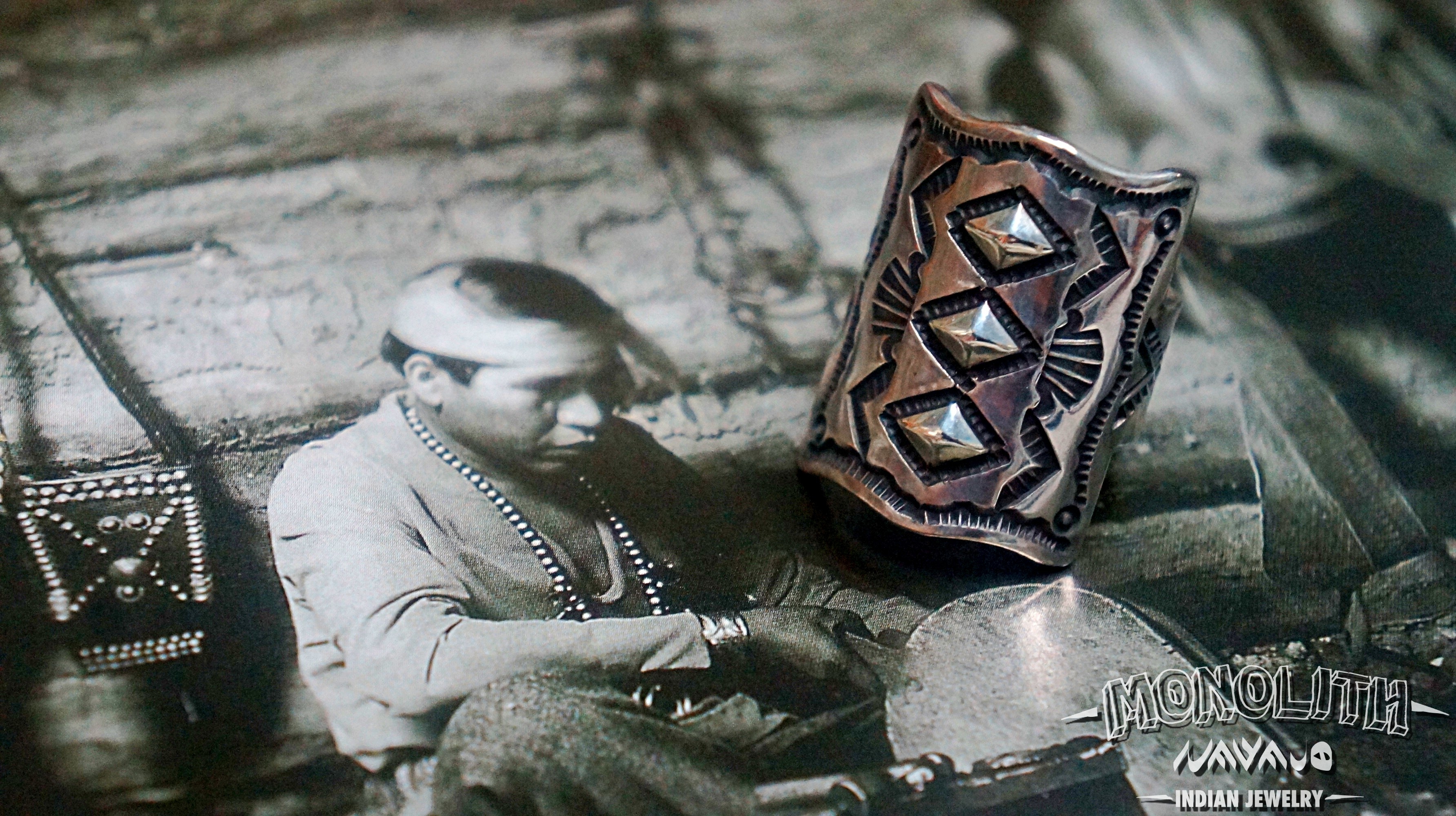 寬版舊化打印【戒指】