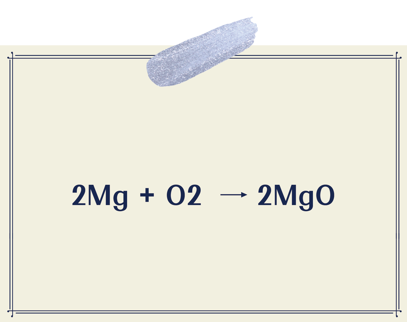 2Mg+O2=2MgO