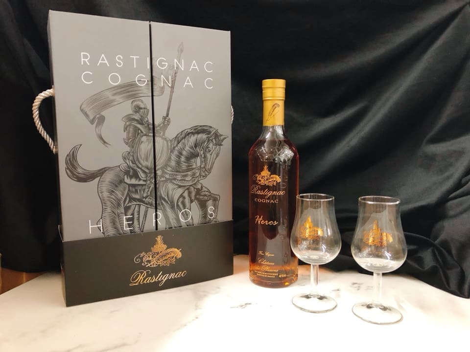 Rastignac Heros 威利來 Heros 干邑 500mL  (附2隻白蘭地杯)
