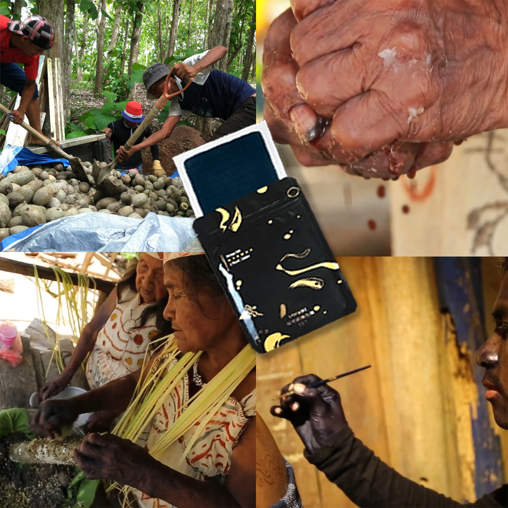 方塊果膠紋身組成