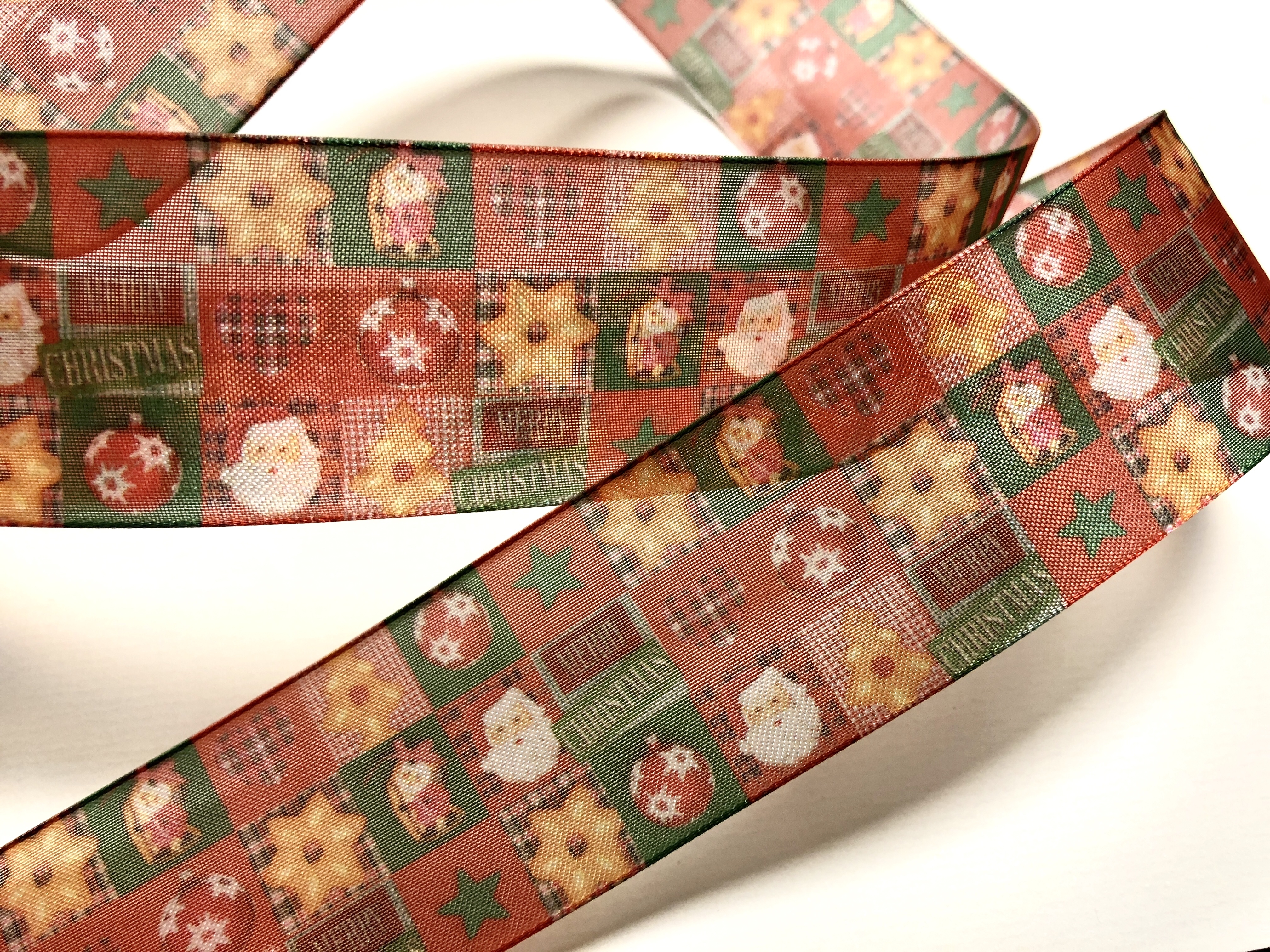 快樂聖誕/平織網紗/38mm