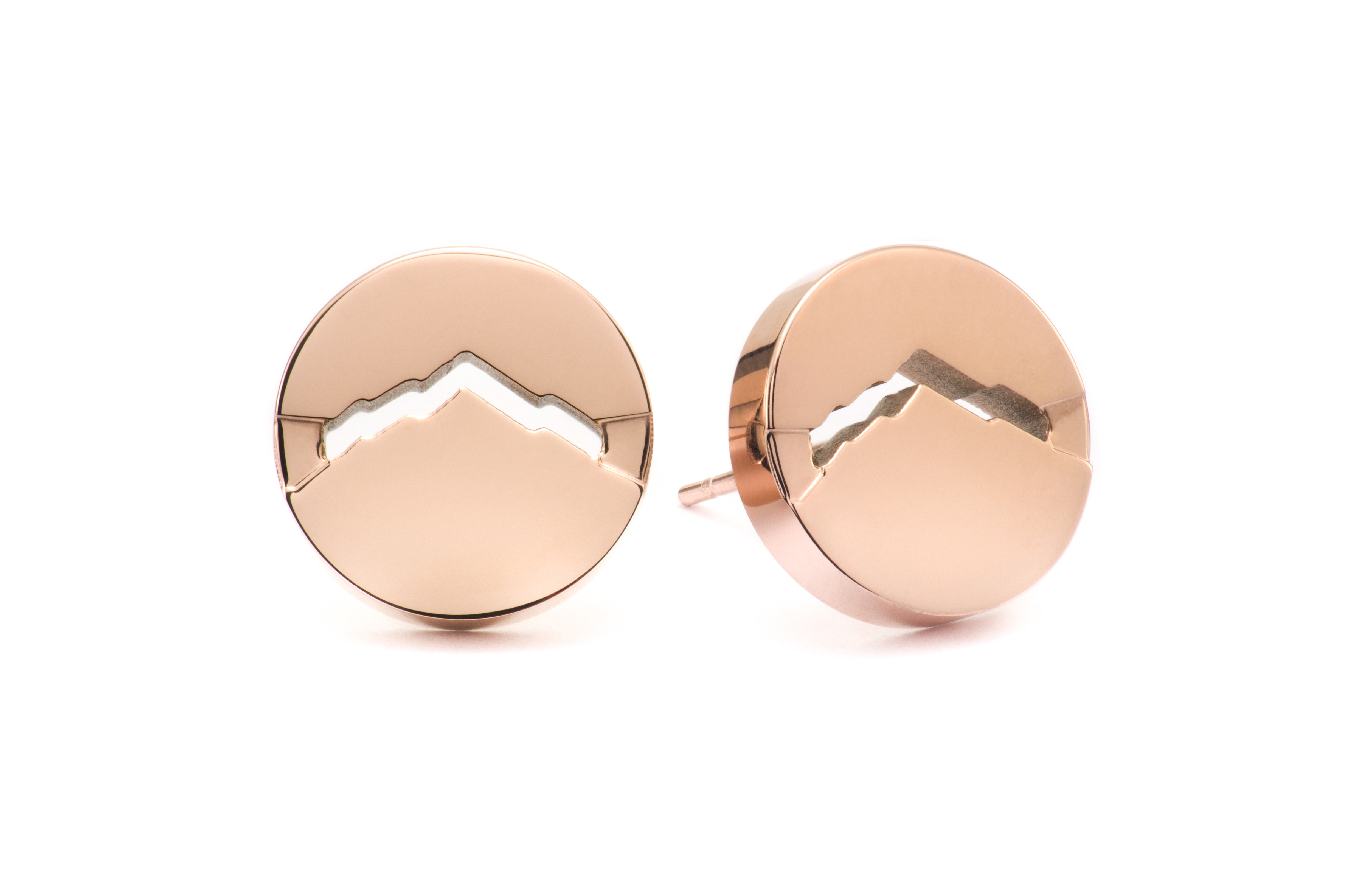 CLASSIC M Earrings Round Rose