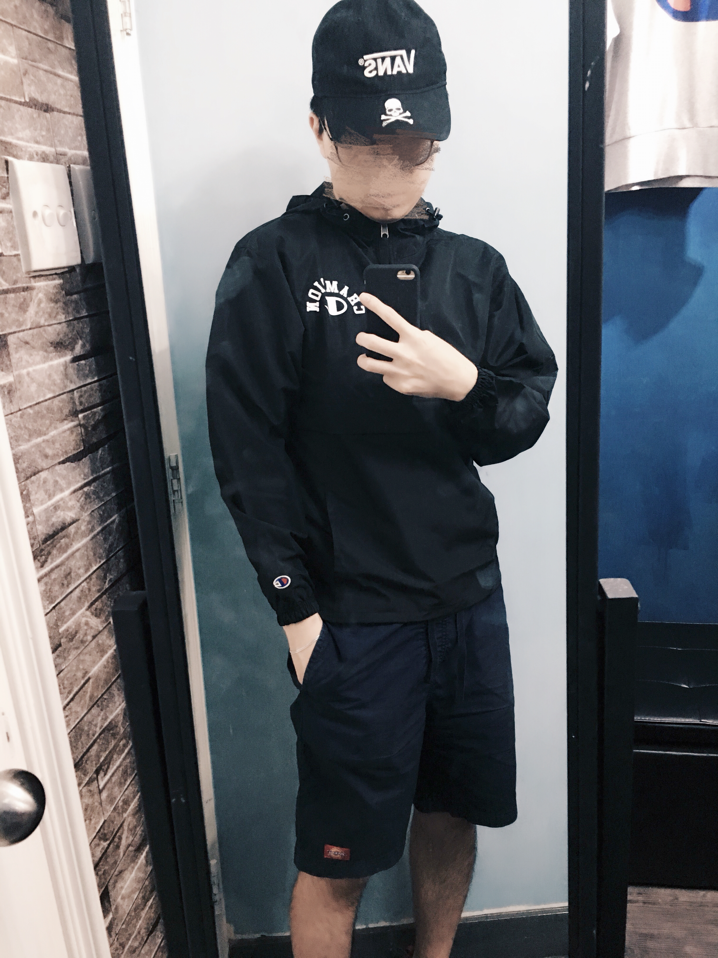 (現貨) CHAMPION 歐洲限定 BACK LOGO HALF ZIP