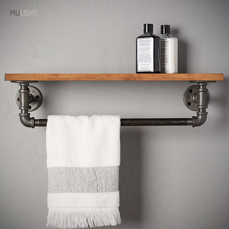 北歐水管實木掛架|可訂製