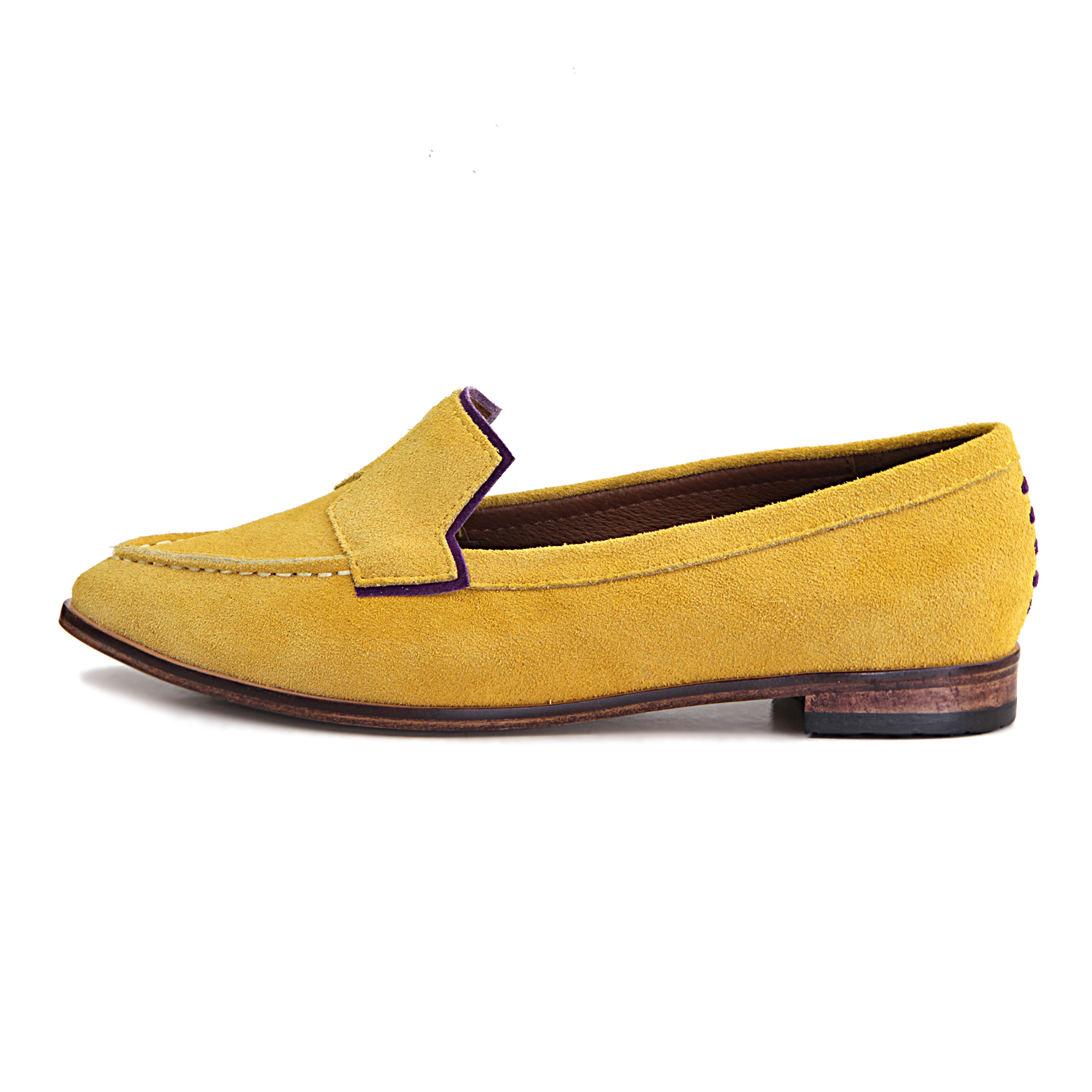Je Suis Moi W1049A Yellow Leather Loafers