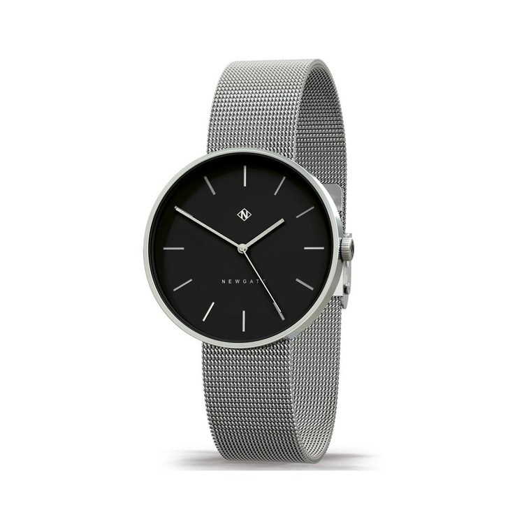 DRUMLINE-紳士黑-不鏽鋼米蘭帶-40mm