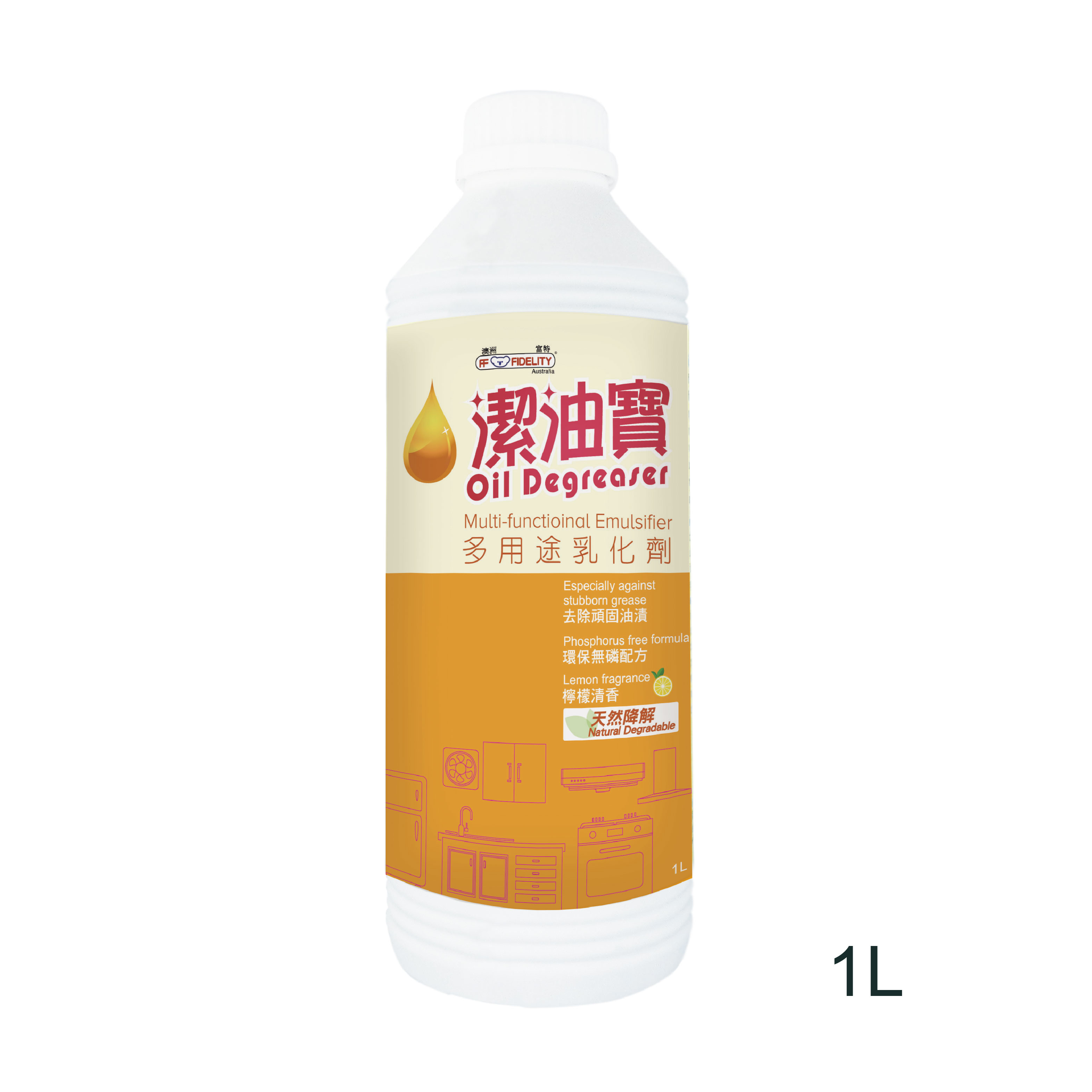 潔油寶．多功能去油乳化劑 1L