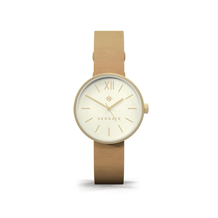 ATOM-香檳棕-皮革錶帶-32mm