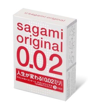 Sagami 相模原創 0.02 (第二代) 3 片裝 PU 安全套