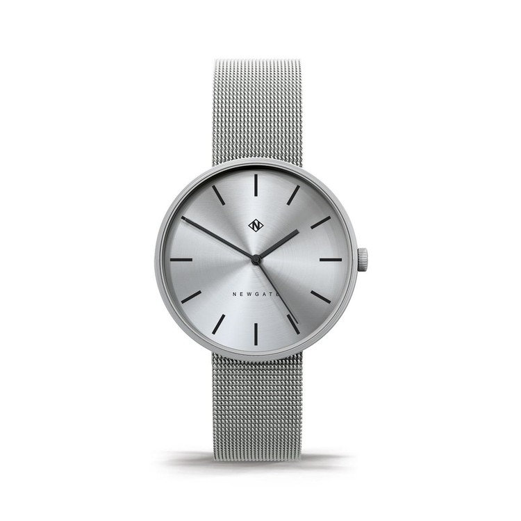 DRUMLINE-經典銀-不鏽鋼米蘭帶-40mm