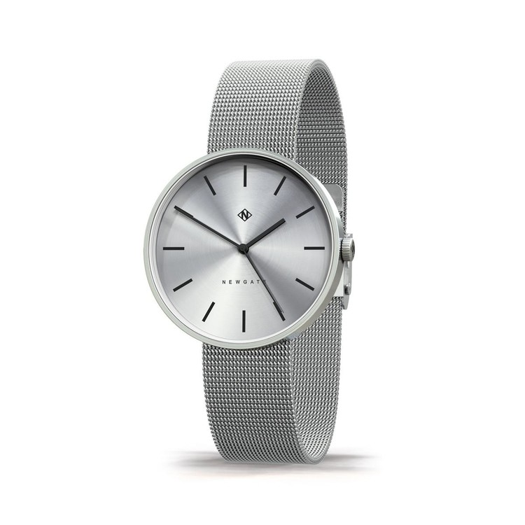 DRUMLINE-經典銀-不鏽鋼米蘭帶-40mm