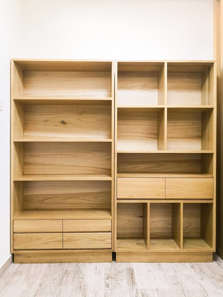 美國全實木-訂造白橡木書櫃