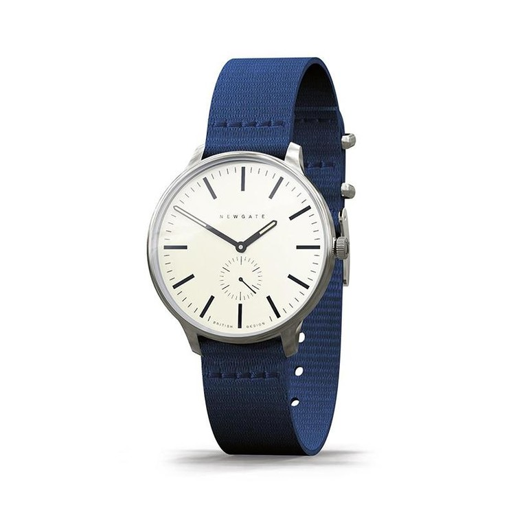經典小秒針-海軍藍-帆布錶帶-40mm
