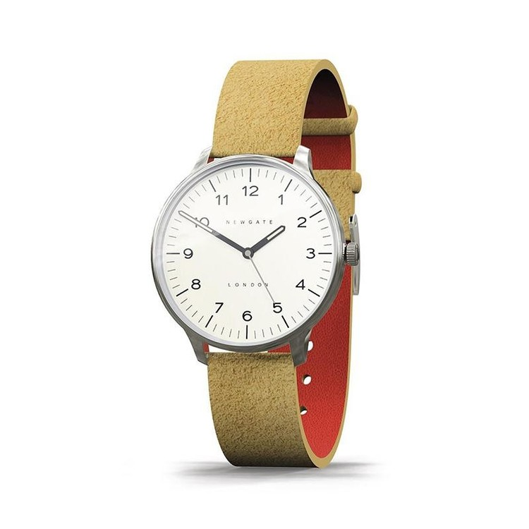 BLIP-經典數字-麂皮駝-麂皮錶帶-40mm