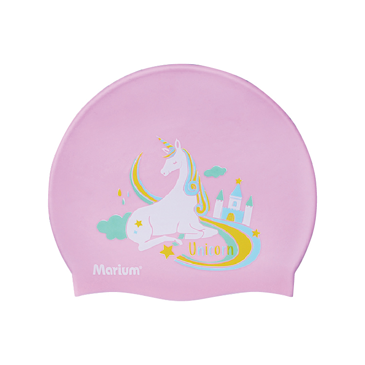 Marium 大人矽膠泳帽(彩虹獨角獸) - 3色 MAR-8626