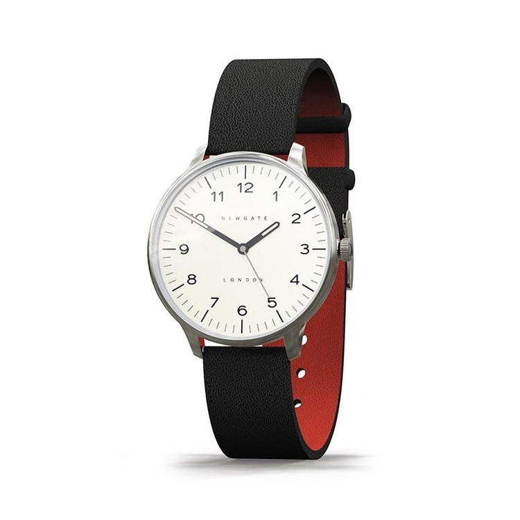 BLIP-經典數字-紳士黑-皮革錶帶-40mm