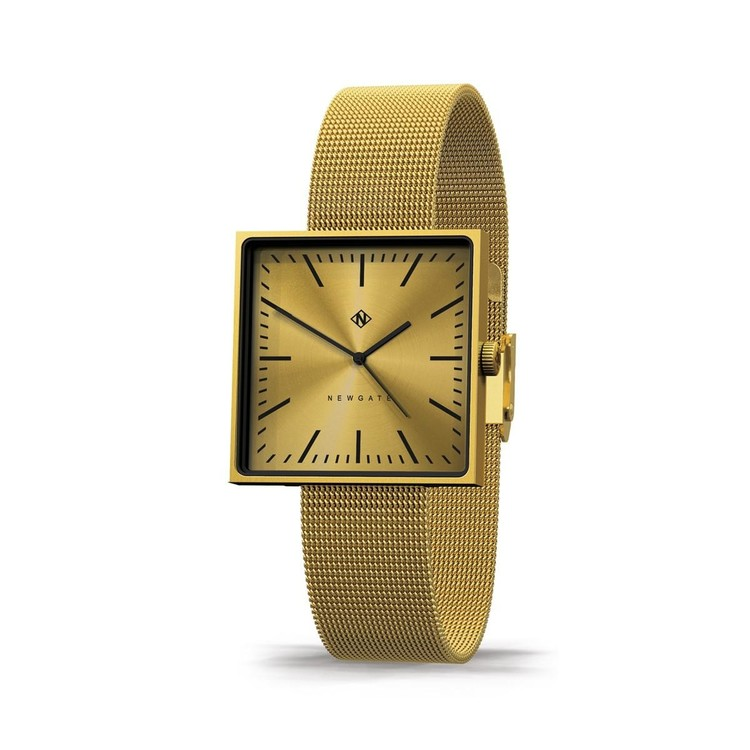 CUBELINE-奪目金-不鏽鋼米蘭帶-35mm