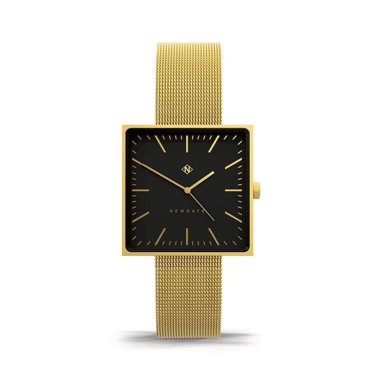 CUBELINE-永恆金-不鏽鋼米蘭帶-35mm