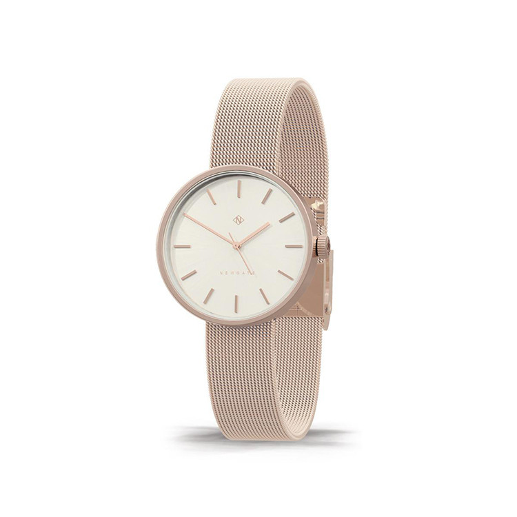 ATOM-玫瑰金-不鏽鋼米蘭帶-32mm