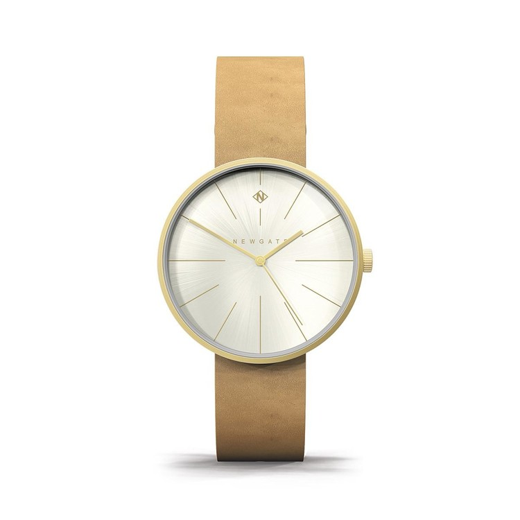 NEW YORK-楓糖棕-皮革錶帶-40mm