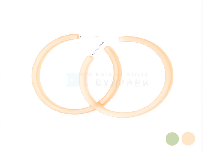 秋季溫暖大圓耳環 2色【AX004】
