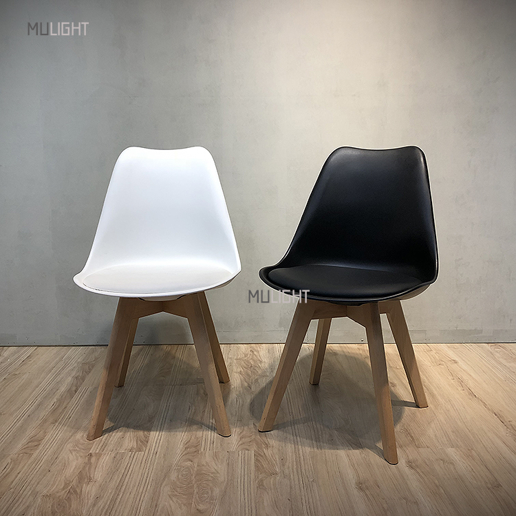 最高CP值-簡約皮革椅墊餐椅