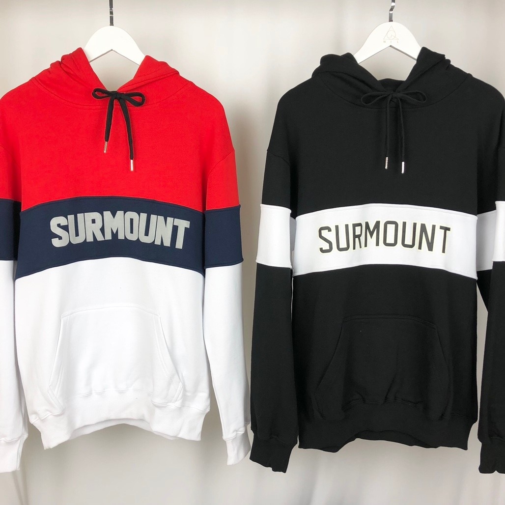 SURMOUNT stitching hooded sweater Reflective / Noctilucent