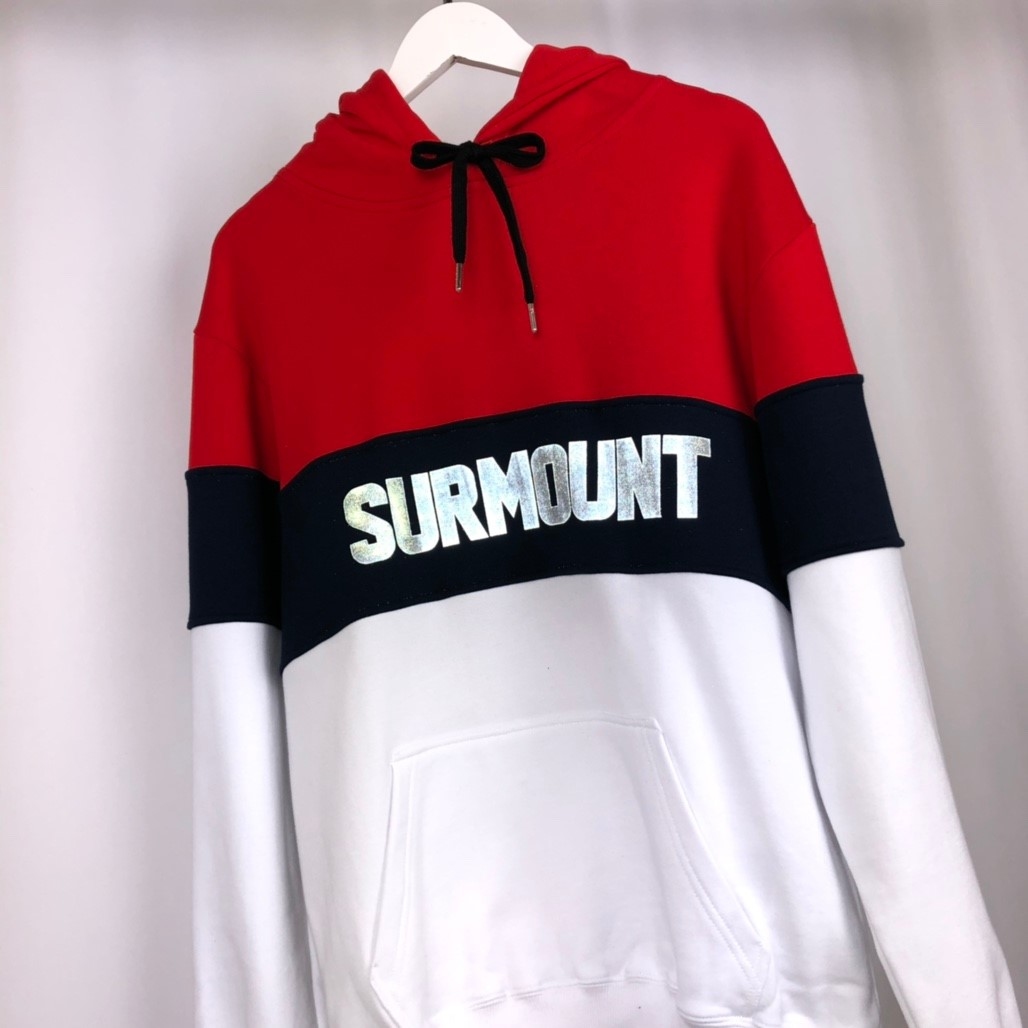 SURMOUNT stitching hooded sweater Reflective / Noctilucent
