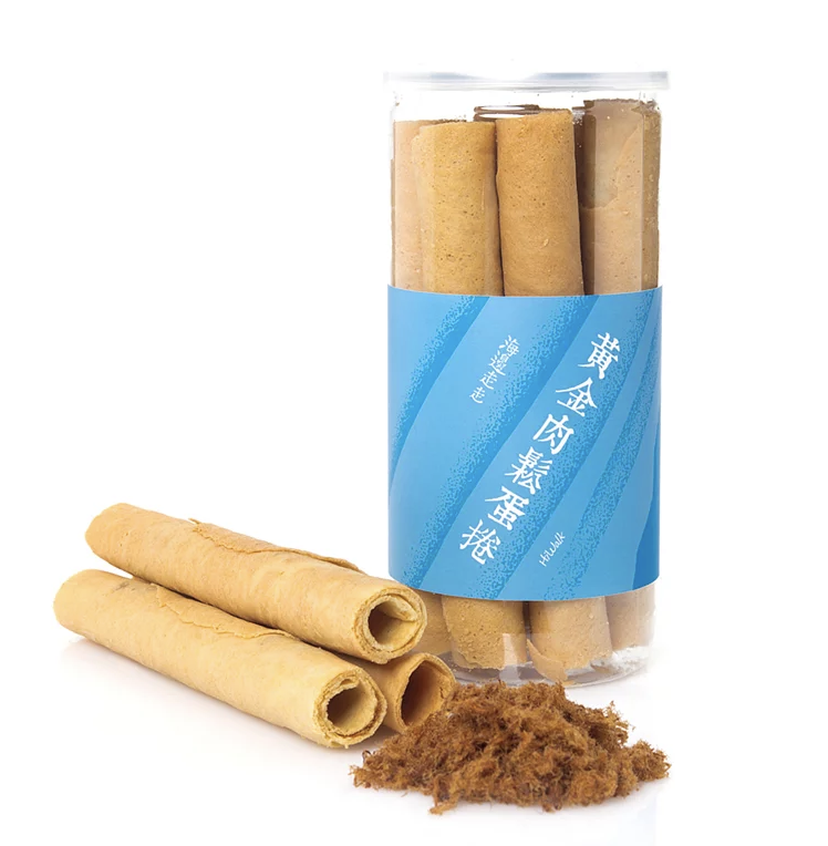 Pork Floss Egg Rolls