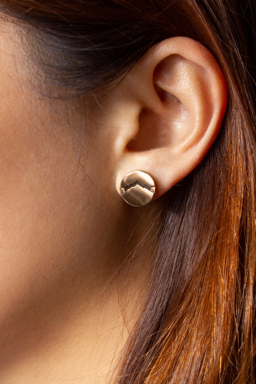 CLASSIC M Earrings Round Rose