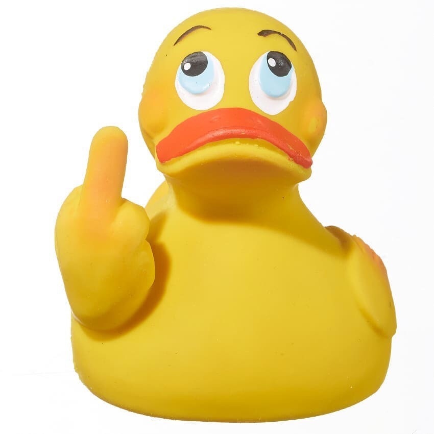 Lanco toys 固齒器-中指鴨