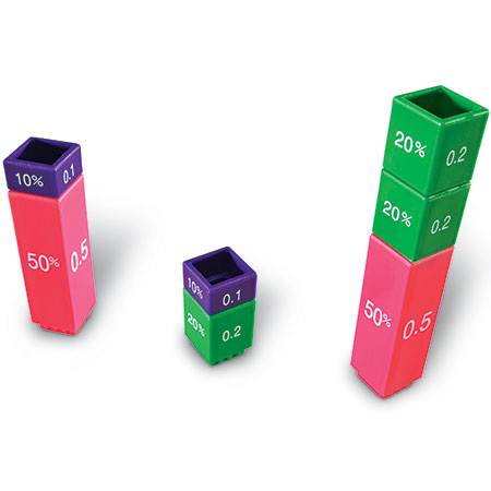 Learning Resources Fraction Tower® Cubes: Equivalency Set