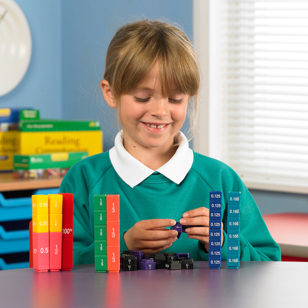 Learning Resources Fraction Tower® Cubes: Equivalency Set