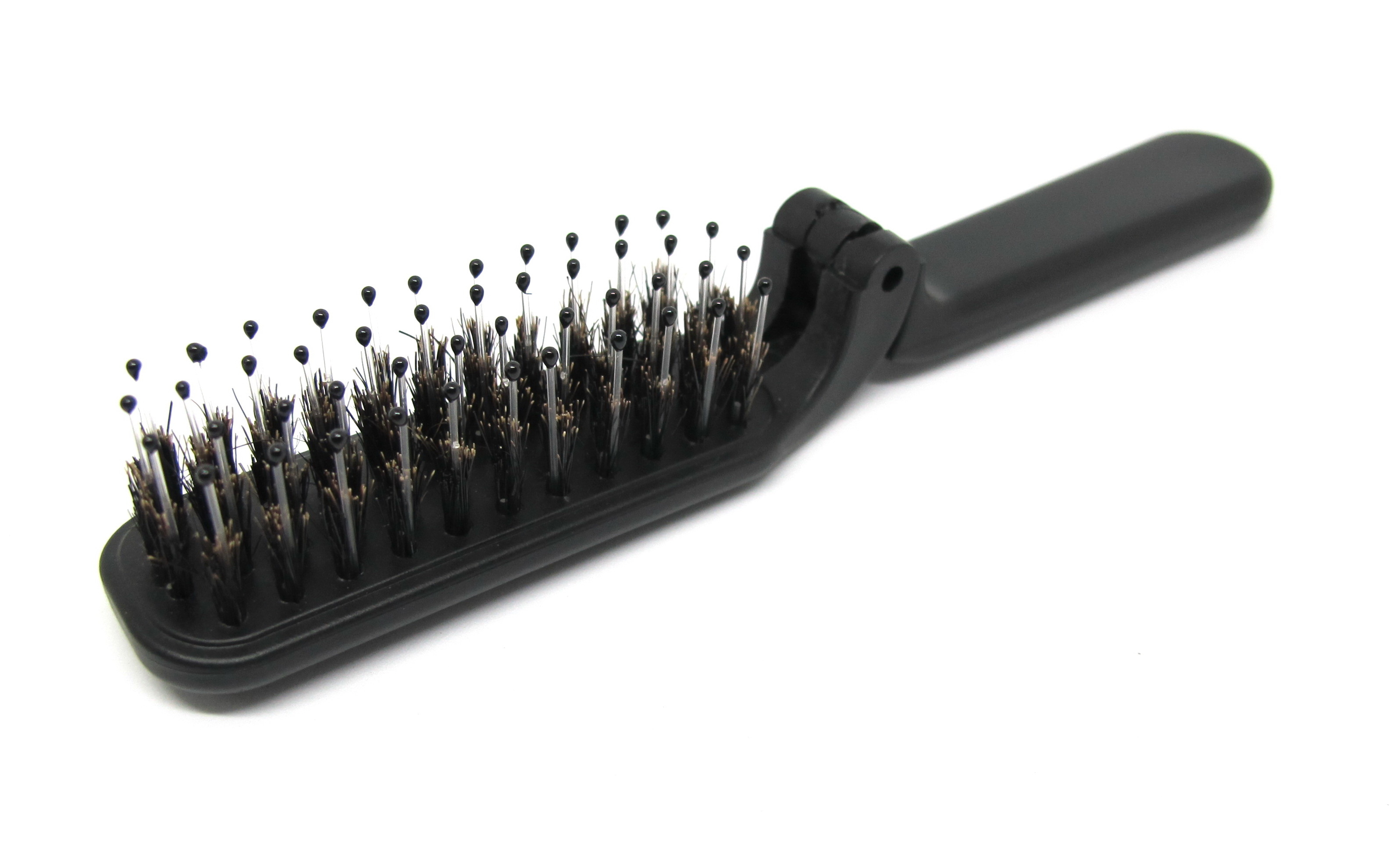 【小原木梳】豬鬃毛摺疊梳